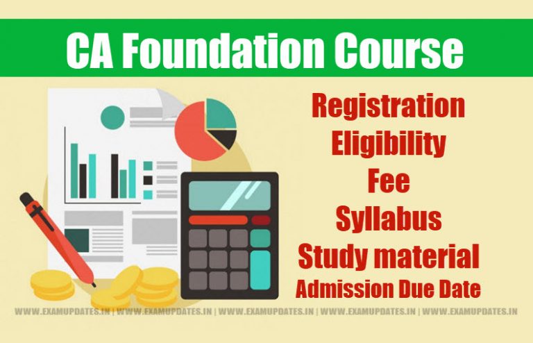 CA Foundation Course Details