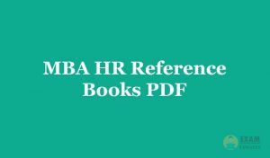 MBA HR Reference Books PDF & Human Resources Recommended Authors