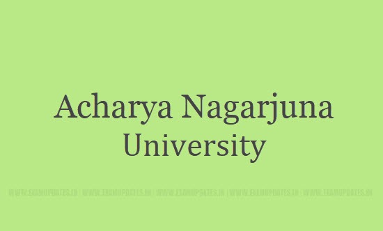 Acharya Nagarjuna University Admission Procedure
