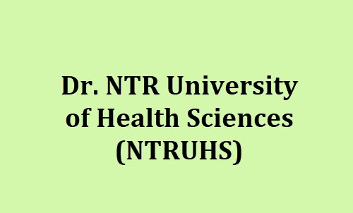 Dr. NTR University of Health Sciences Admission
