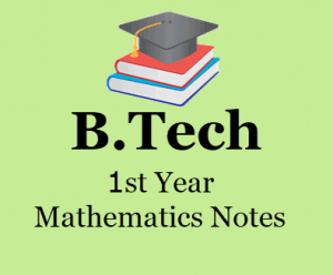 Engineering Mathematics 1st-year pdf Notes