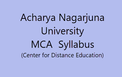 MCA 1st Year Syllabus