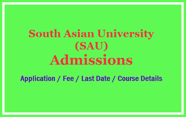 South Asian University Admission