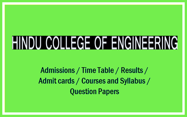Hindu College of Engineering Sonepat Time Table, Hindu College of Engineering Sonepat Result, Hindu College of Engineering Sonepat Courses, Hindu College of Engineering Sonepat Admit card