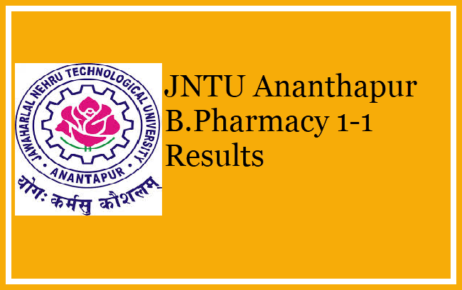 JNTUA B.Pharmacy 1-1 Results 2018