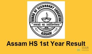 Assam HS 1st Year Result