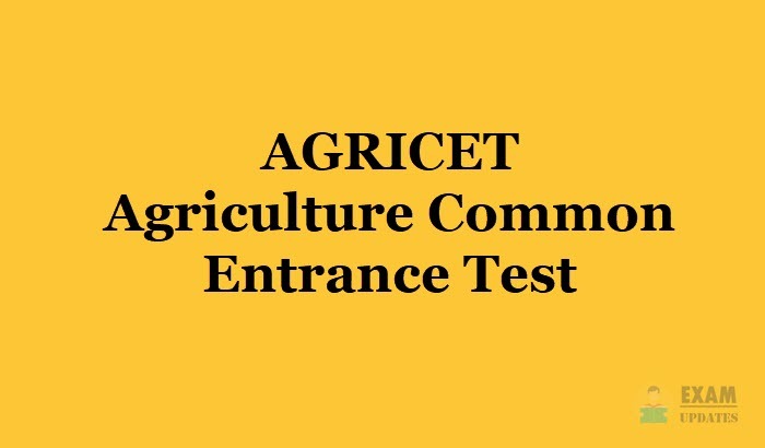 AGRICET 2023 - Notification, Eligibility, Application, Exam Dates, Results, Admit Card