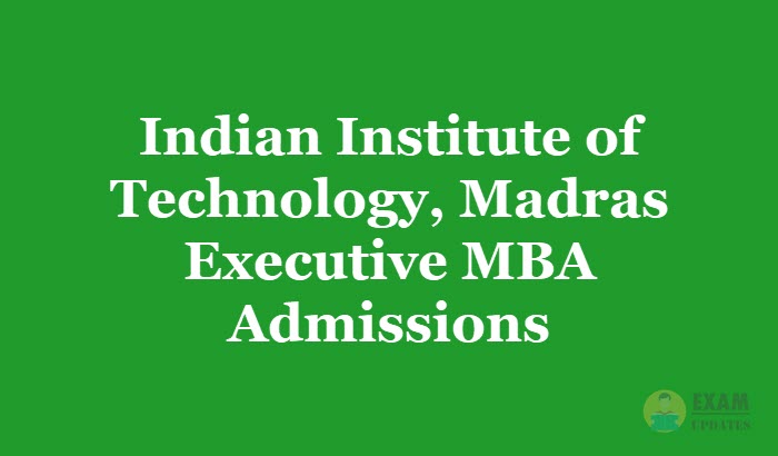 IIT Madras EMBA Application Form