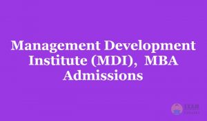 MDI Gurgaon MBA Application Form