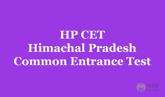 HP CET Application Form