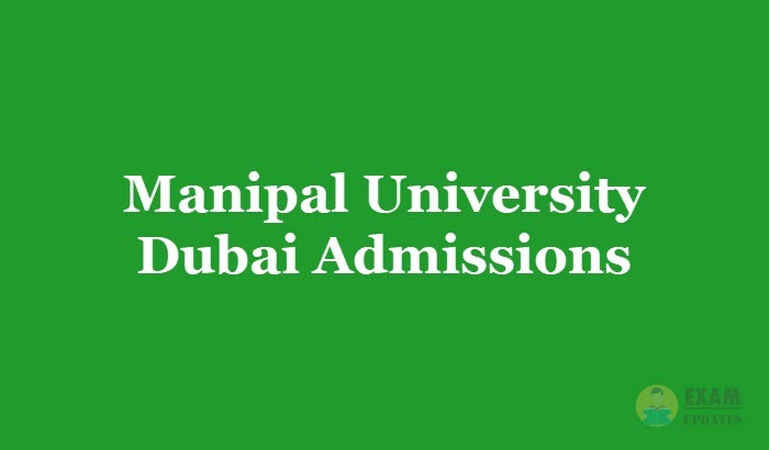 Manipal University Dubai Admissions