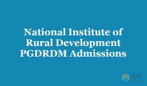 NIRD PGDRDM Application Form