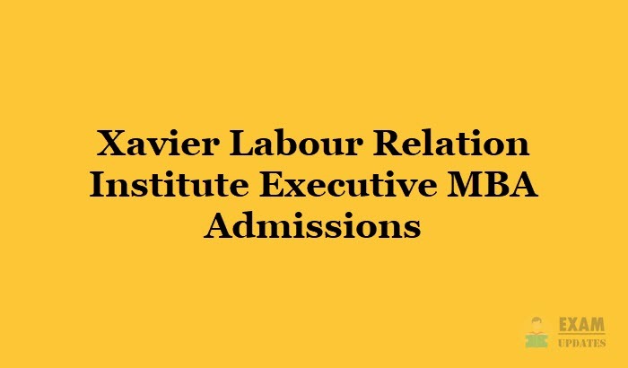 XLRI Executive MBA Application Form