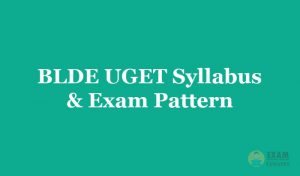 BLDE UGET Syllabus & Exam Pattern [year] - Download BLDE UGET Exam Syllabus PDF