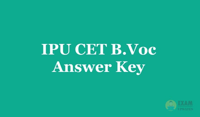 IPU CET B.Voc Answer Key