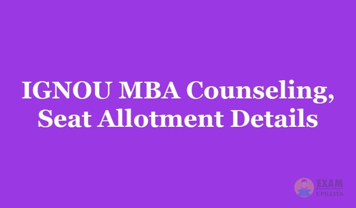 IGNOU MBA Counselling