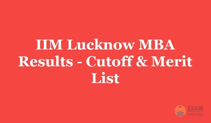 IIM Lucknow Result