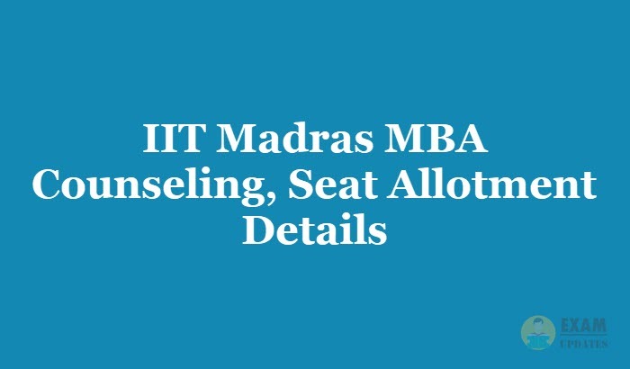 IIT Madras MBA Counselling