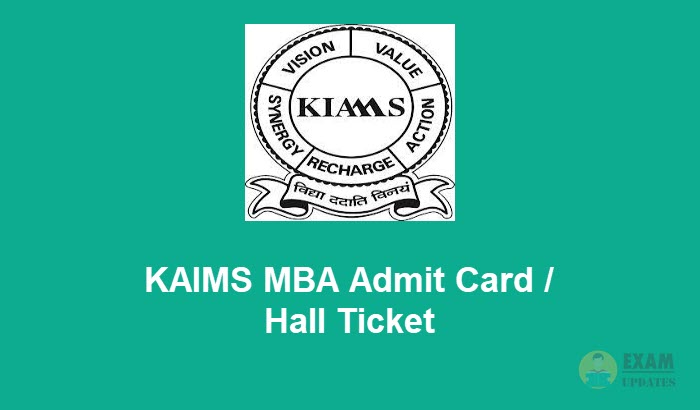 KAIMS MBA Admit Card 2020 - DOwnload & Print PDF@kaims.edu.pk