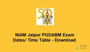 NITIE Mumbai PGDSIM PGDISEM Exam Dates 2020 - Check the NITIE Time Table