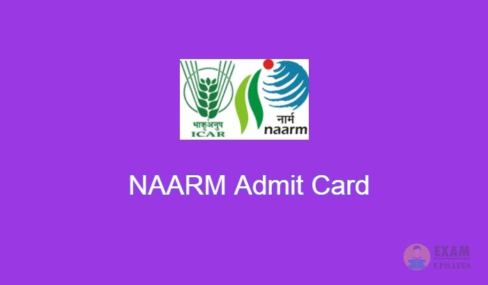 NAARM Admit Card