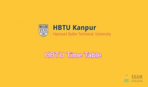 HBTU Time Table
