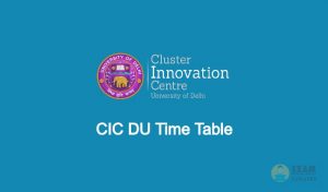 CIC DU Time Table