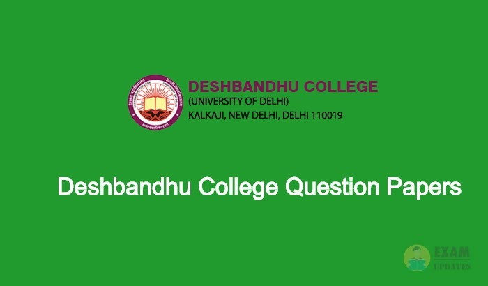 Deshbandhu College Question Papers
