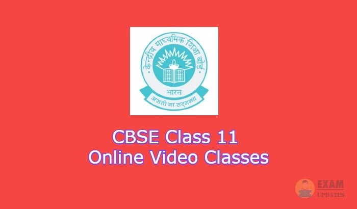 CBSE Class 11 Online Video Classes