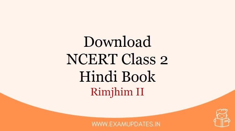 NCERT Class 2 Hindi Book [year] - Download Class II Hindi Rimjhim