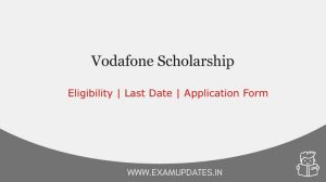 Vodafone Scholarship
