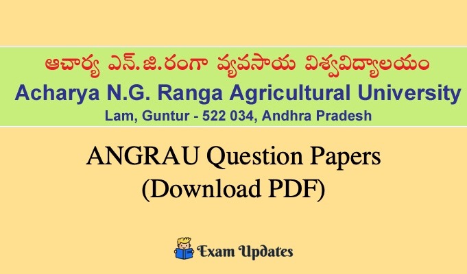 NGRAU Question Papers Download BSc Agriculture Papers